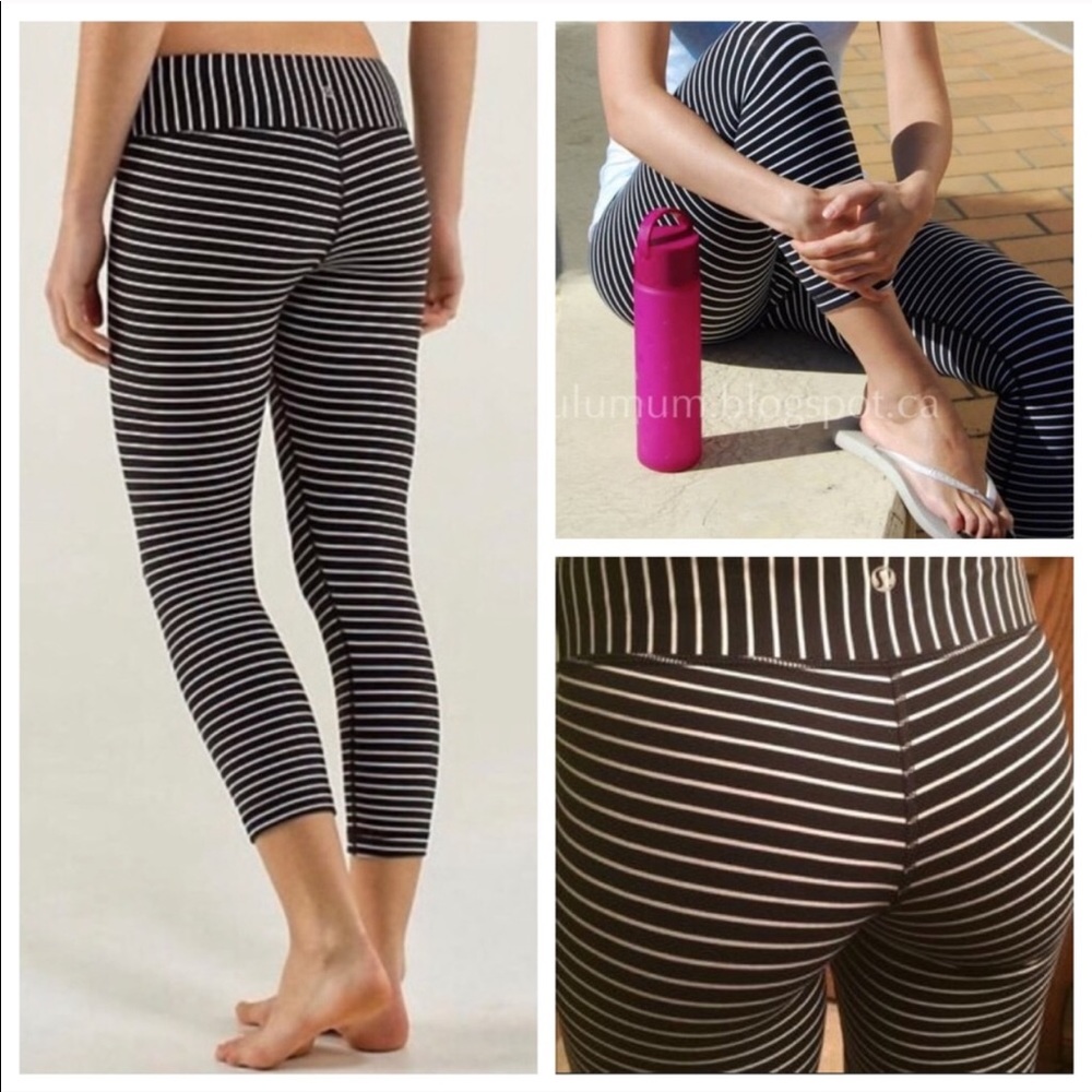 Lululemon | Wunder Under Crop - Parallel Stripe